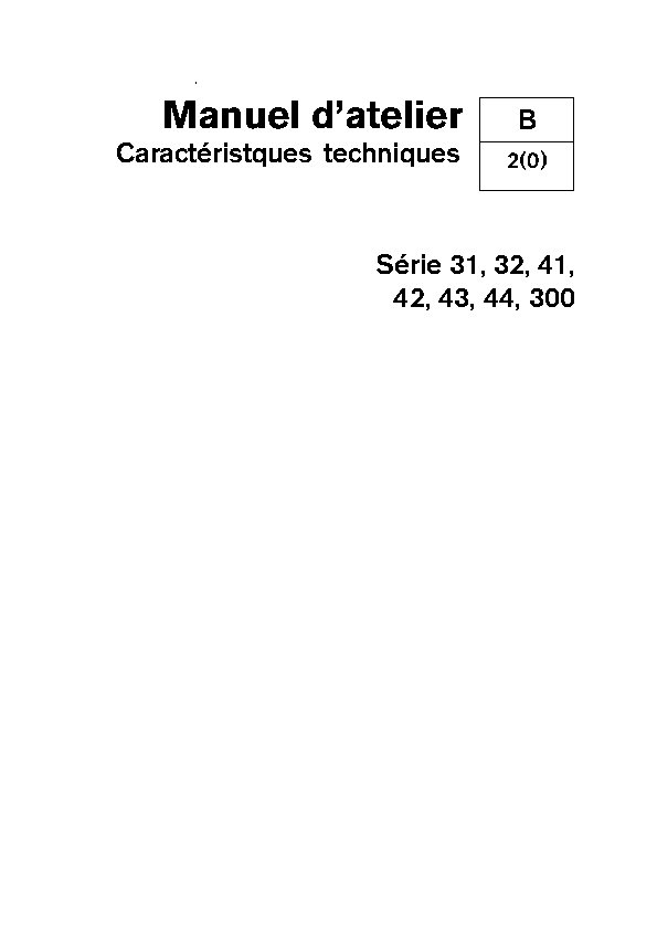 7741719 M.ATELIER D31-32-41-42-43-446D300 Caractéristiques Techniques